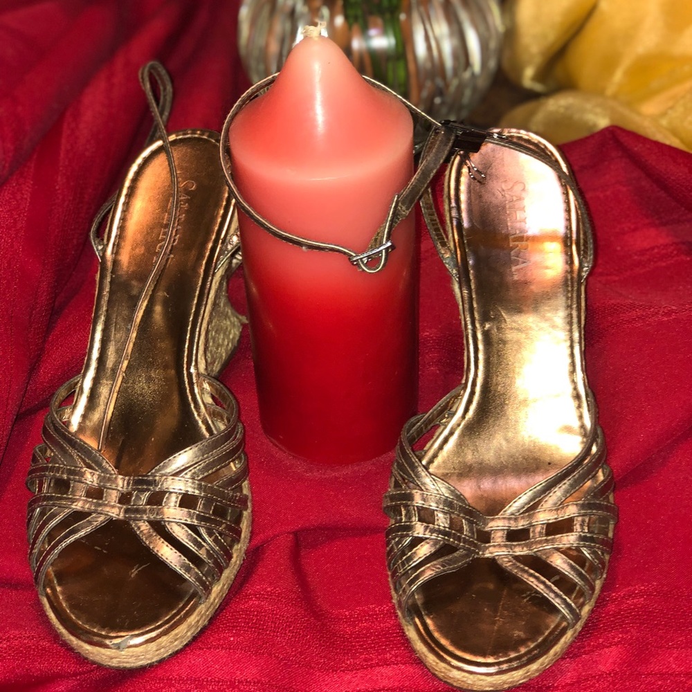 Gold Platform Sandals